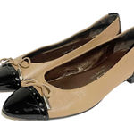 Attilio Giusti Leombruni AGL Size US 8 Dara Cap Toe Leather Bow‎ Shoes Tan Photo 0