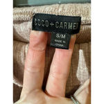 Coco + Carmen Women's Pink Cowl Neck Ribbed Knit Button Sweater L Fisherman Photo 6