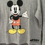 Disney  Gray Long Sleeve with Mickey Mouse Photo 1