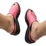 Baretraps Vintage 90s Bare Traps Rebecca Pink Leather Platform Sandals Photo 0