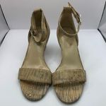 Johnston & Murphy  Deena Multi Bleached Cork Ankle Strap Heels, Size 6.5M Photo 1
