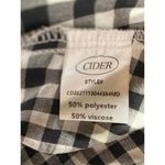 Cider  Women's Size Large Eyelet Embroidered Mini Dress White Black Zip Up NWT Photo 5