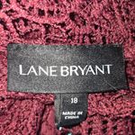 Lane Bryant Mock-Neck Illusion Lace Peplum Blouse Top Size 18 Photo 7