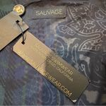 NWT, Sauvage Swim Silk Kimono, One Size Blue Size undefined Photo 11