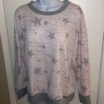 Splendid - long sleeve pj top with stars pink and gray size M art print … Photo 7