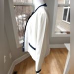 Vintage R&K Originals White Royal Blue Lady Jacket Blazer Fits Size Medium Photo 2