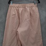 Pink Pleated Wide Leg Boho Preppy Straight Business Casual Trousers Pant L Large Photo 5
