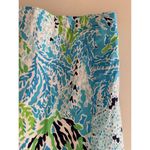 Lilly Pulitzer  Janice Blue Green Gold Sheath Shift Dress 2 Flaw Minor Photo 2