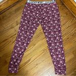 Lucky Brand | Floral Print Logo Cozy Pajama Lounge Pants Size L Photo 7
