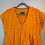 Anthropologie Maeve-  Vibrant Orange V-Neck Tunic Small Photo 2