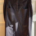 Black & White Pinstripe Pencil Skirt. White Size undefined Photo 0