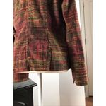 Harvé Benard  Blazer Women Medium Long Sleeve Padded Shoulder Collar Open Button Photo 6