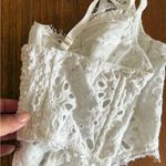 Anthropologie white eyelet corset Photo 8
