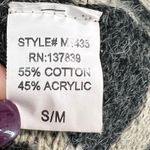 Dreamers Sweater Vest Womens S-M Beige Black Open Aztec Tribal Boho Festival Photo 7