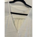 ana a new approach White Wrap Boho Summer Top L Size 12 Photo 4