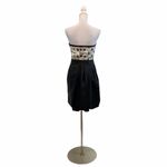 Reiss  Black White Polka Dot Tube Strapless Mini Dress Sz US 6 Photo 3