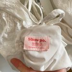 Showpo . White Gimili Eyelet Puff Shoulder Crop Top Photo 2