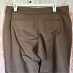 7th Avenue New York & Company Mocha Brown Twill Flare Dress Pants Size 12P Photo 6