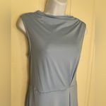 Collective Concepts Sleeveless Asymmetric Hem Dress - light blue color Photo 5