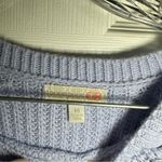 Gianni Bini  Blue Knit Scoop Neck Long Sleeve Pullover Sweater M Photo 2