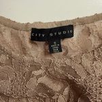 S City Studio Formal Nude Lace Gown with Beads and Rhinestones Photo 4