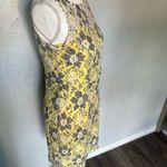Cato  Yellow and Gray Sheath Midi Dress Spaghetti Strap Photo 4