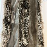 Restoration Hardware Faux Fur Slip Through Scarf 53 in X 5 in Brown Photo 6