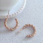 Urban Outfitters Chunky twisted open hoop earrings Photo 3