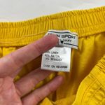 St. John Sport Nautical Yellow Linen Blend High Rise Wide Leg Pant S Photo 4