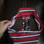 Zaful  Striped Bikini Bottom in Red, Blue, and White Photo 2