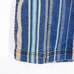 Wild Fable  Denim Mini Skirt Muted Stripes Blue Yellow Pink Green 4 Photo 1