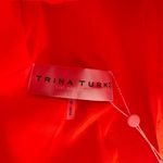 Trina Turk Laine Jacket Top Size 6 NWT Button Down Cold Shoulder Orange Photo 5