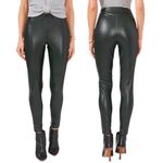 Vince Camuto NWT Faux Leather Pant Leggings Dark Willow Green Size Medium NEW Photo 1
