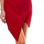 Emerald Sundae  Vibrant Red V-Neck Dress Photo 0
