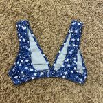 Aerie  Blue and White Floral Bikini Top Size XS! Photo 1