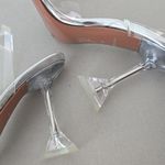 Amina Muaddi New  Begum Glass Heels Transparent Crystal Size 39 Photo 5