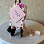 Kate Spade : NWT Pink Floral ID Holder/Laniard- Gold Tone Photo 0