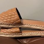 Karl Lagerfeld  Paris Slides Tan Raffia Sandals Size 9.5 Photo 5