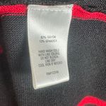 Sami & Jo  red and black colorblock wrap top midi sweater dress size large Photo 4