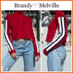 Brandy Melville red thick cropped sweater Photo 2