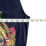 Anthropologie Leifnotes Mini Shirtdress 4 Blue Silk Scenic Floral Bohemian Artsy Photo 6