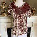 Feel the Piece  Arielle Pink Crushed Velvet Tee Photo 21