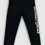 Victoria's Secret Vintage Y2K Victoria Secret Foldover Gym Workout Capris Women’s Medium Black Photo 0