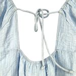 Urban Romantics Babydoll Peasant Style Top Ruffle Detail Open Back Blue Size XS Photo 4