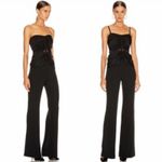 JONATHAN SIMKHAI Ruched Strapless Jumpsuit Size 4 Black Minimalist Formal Photo 1