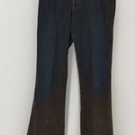 Bongo Flirty Bootcut Jeans Women 9 Blue Brown Metallic Original Comfort Cowgirl Photo 0