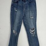 PacSun  Medium Wash Distressed Mom Jean Womens 28 Blue Denim Baggy 90s Casual Photo 0