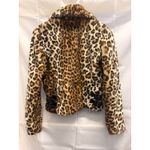 Rebecca Minkoff  Hudson Leopard Faux Calf Hair Jacket XXS Fall Winter Cozy Warm Photo 4