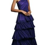 Anthropologie Hutch x  - Xala One-Shoulder Tiered Pleated Tulle Maxi Dress Sz 6 Photo 0