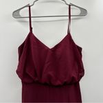 Birdy Grey Birdy‎ Grey Gwennie Chiffon Bridesmaid Maxi Dress in Cabernet Red Sz M NEW Photo 3